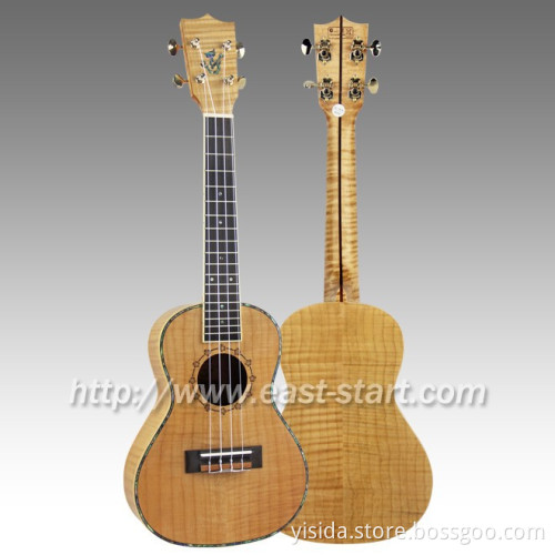 Full Solid Nato Flamed Maple Concert Ukulele